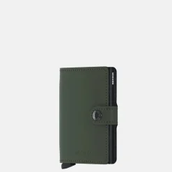Pasjeshouders | Heren Portemonnees^Secrid Miniwallet pasjeshouder matte green black