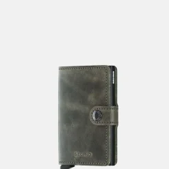 Pasjeshouders | Gepersonaliseerde Portemonnees^Secrid Miniwallet pasjeshouder vintage olive-black
