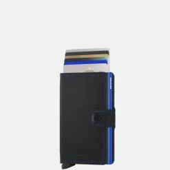 Pasjeshouders | Heren Portemonnees^Secrid Miniwallet pasjeshouder matte black & blue
