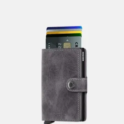 Pasjeshouders | Heren Portemonnees^Secrid Miniwallet pasjeshouder vintage grey-black