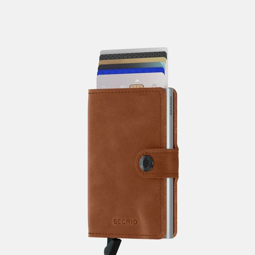 Pasjeshouders | Heren Portemonnees^Secrid Miniwallet pasjeshouder vintage cognac