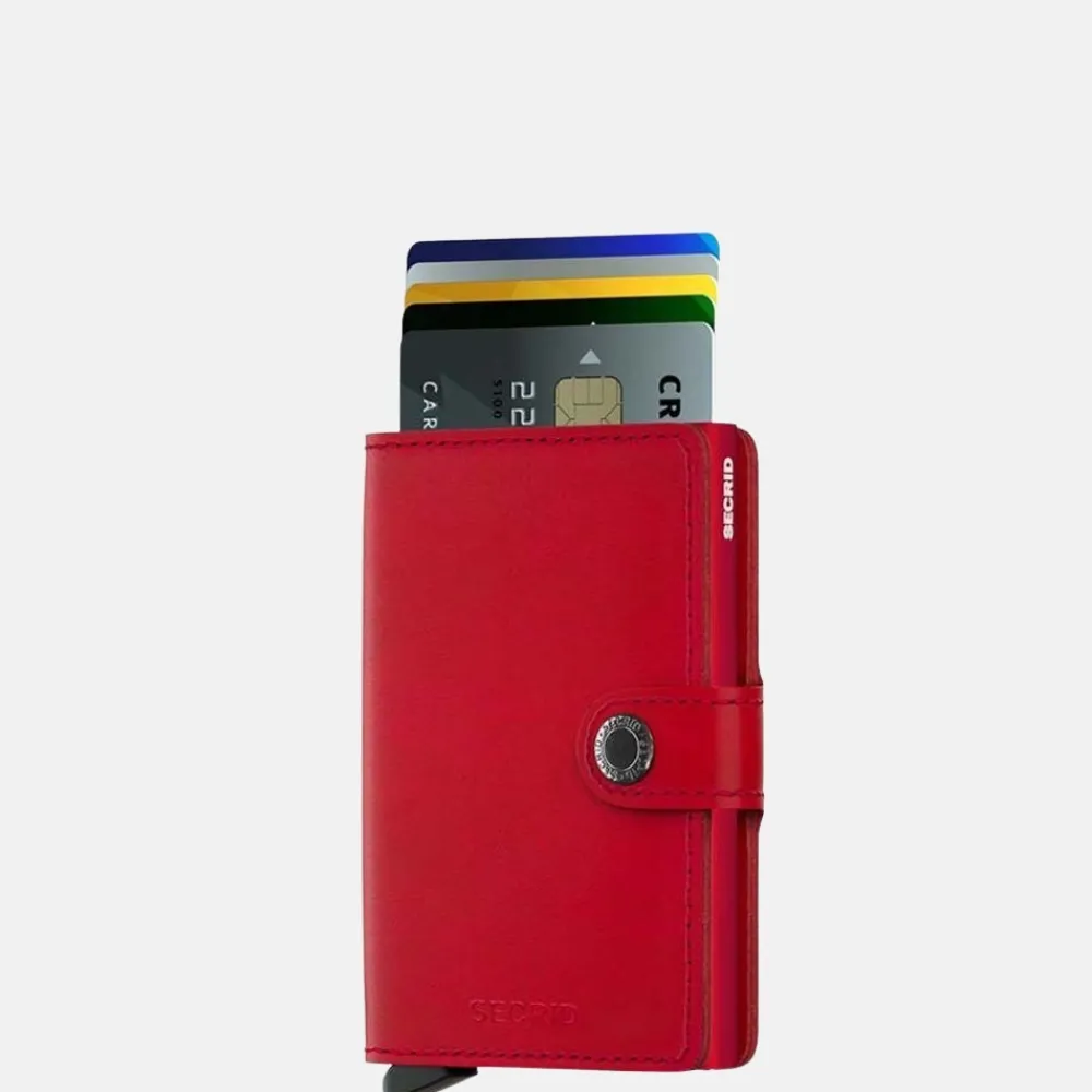 Pasjeshouders | Heren Portemonnees^Secrid Miniwallet pasjeshouder original red-red