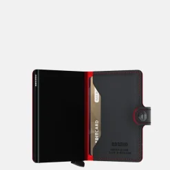 Pasjeshouders | Heren Portemonnees^Secrid Miniwallet pasjeshouder Fuel Black-Red