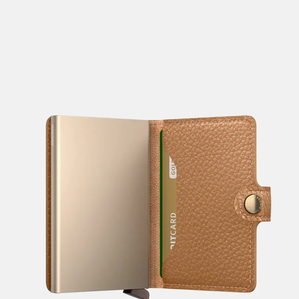 Heren Portemonnees | Gepersonaliseerde Portemonnees^Secrid Miniwallet pasjeshouder pebble cappucino