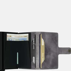 Pasjeshouders | Heren Portemonnees^Secrid Miniwallet pasjeshouder vintage grey-black