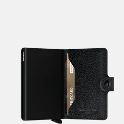 Pasjeshouders | Heren Portemonnees^Secrid Miniwallet pasjeshouder Veg Black Black