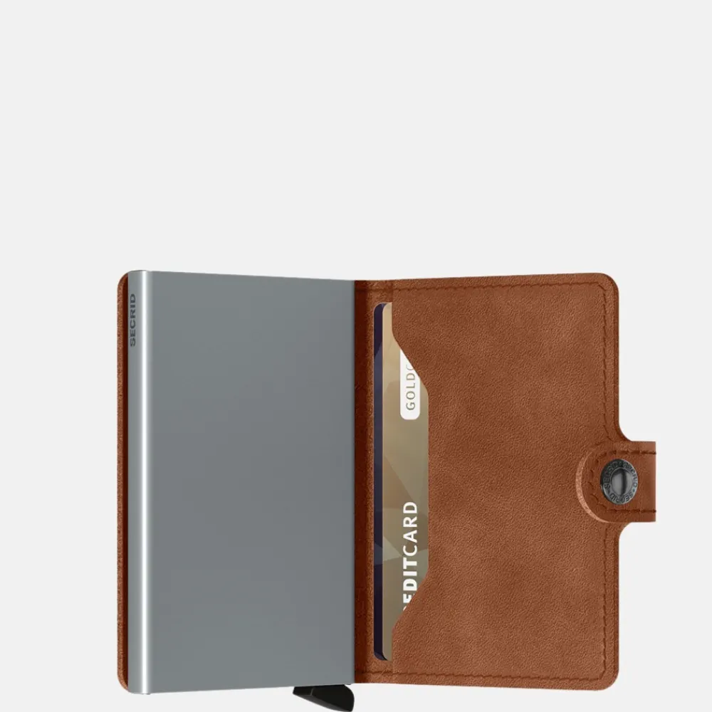 Pasjeshouders | Heren Portemonnees^Secrid Miniwallet pasjeshouder vintage cognac