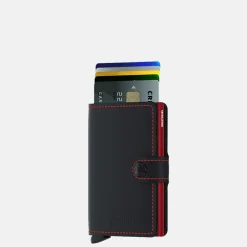 Pasjeshouders | Heren Portemonnees^Secrid Miniwallet pasjeshouder matte black red