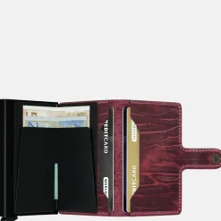 Pasjeshouders | Heren Portemonnees^Secrid Miniwallet pasjeshouder Dutch Martin bordeaux