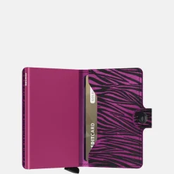 Pasjeshouders | Heren Portemonnees^Secrid Miniwallet pasjeshouder zebra fuchsia