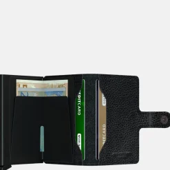 Pasjeshouders | Heren Portemonnees^Secrid Miniwallet pasjeshouder Veg Black Black
