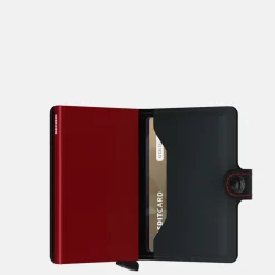Pasjeshouders | Heren Portemonnees^Secrid Miniwallet pasjeshouder matte black red