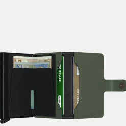 Pasjeshouders | Heren Portemonnees^Secrid Miniwallet pasjeshouder matte green black