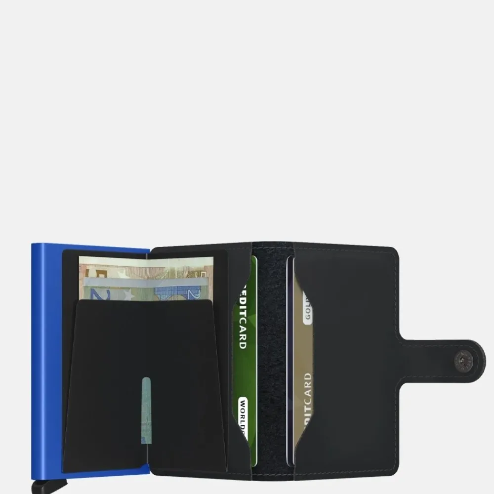 Pasjeshouders | Heren Portemonnees^Secrid Miniwallet pasjeshouder matte black & blue