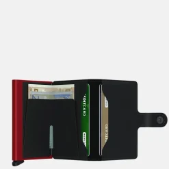 Pasjeshouders | Heren Portemonnees^Secrid Miniwallet pasjeshouder matte black red
