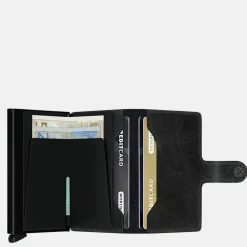Pasjeshouders | Heren Portemonnees^Secrid Miniwallet pasjeshouder black vintage