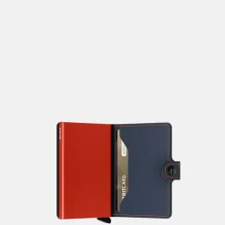 Pasjeshouders | Heren Portemonnees^Secrid Miniwallet pasjeshouder matte night blue & orange