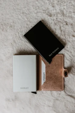 Pasjeshouders | Gepersonaliseerde Portemonnees^Secrid Miniwallet pasjeshouder vintage ochre