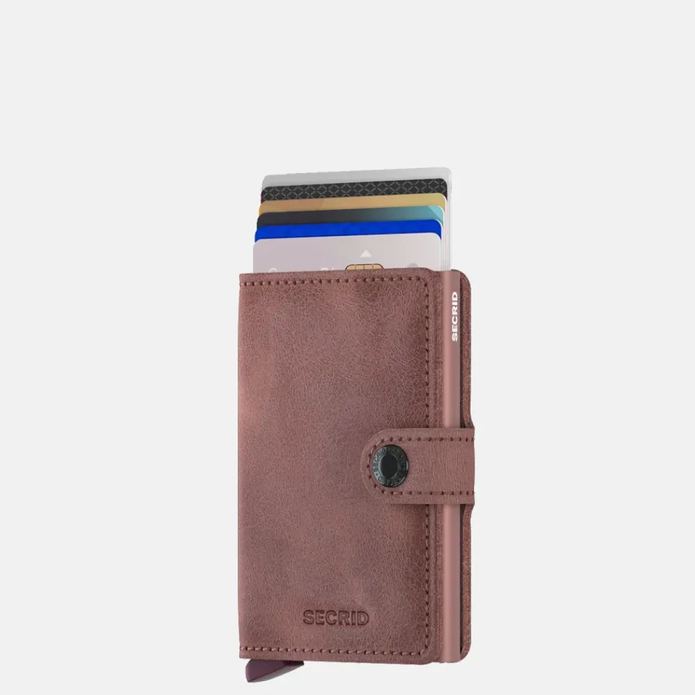 Pasjeshouders | Heren Portemonnees^Secrid Miniwallet vintage mauve