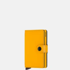 Pasjeshouders | Dames Portemonnees^Secrid Miniwallet Yard pasjeshouder powder ochre