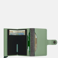 Pasjeshouders | Heren Portemonnees^Secrid Miniwallet Yard pasjeshouder powder pistachio