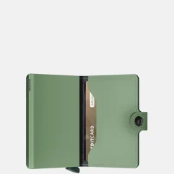 Pasjeshouders | Heren Portemonnees^Secrid Miniwallet Yard pasjeshouder powder pistachio