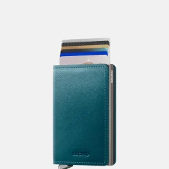Pasjeshouders | Heren Portemonnees^Secrid Slimwallet Inox Dusk pasjeshouder dusk teal