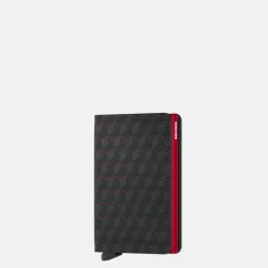 Pasjeshouders | Heren Portemonnees^Secrid Slimwallet pasjeshouder optical black-red