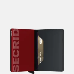 Pasjeshouders | Heren Portemonnees^Secrid Slimwallet pasjeshouder matte black red