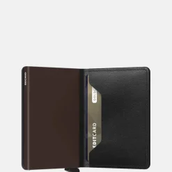 Pasjeshouders | Gepersonaliseerde Portemonnees^Secrid Slimwallet pasjeshouder original black-brown