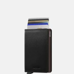 Pasjeshouders | Gepersonaliseerde Portemonnees^Secrid Slimwallet pasjeshouder original black-brown