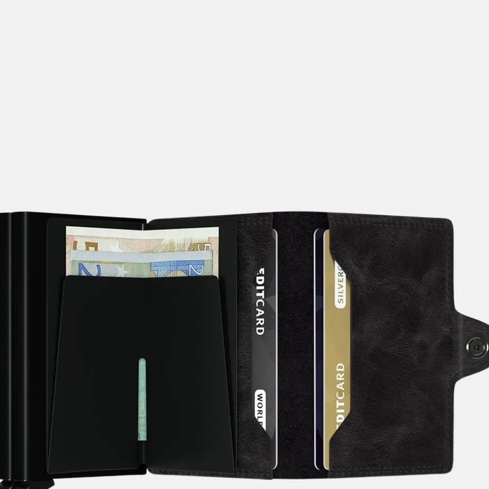 Pasjeshouders | Gepersonaliseerde Portemonnees^Secrid Twinwallet pasjeshouder black vintage