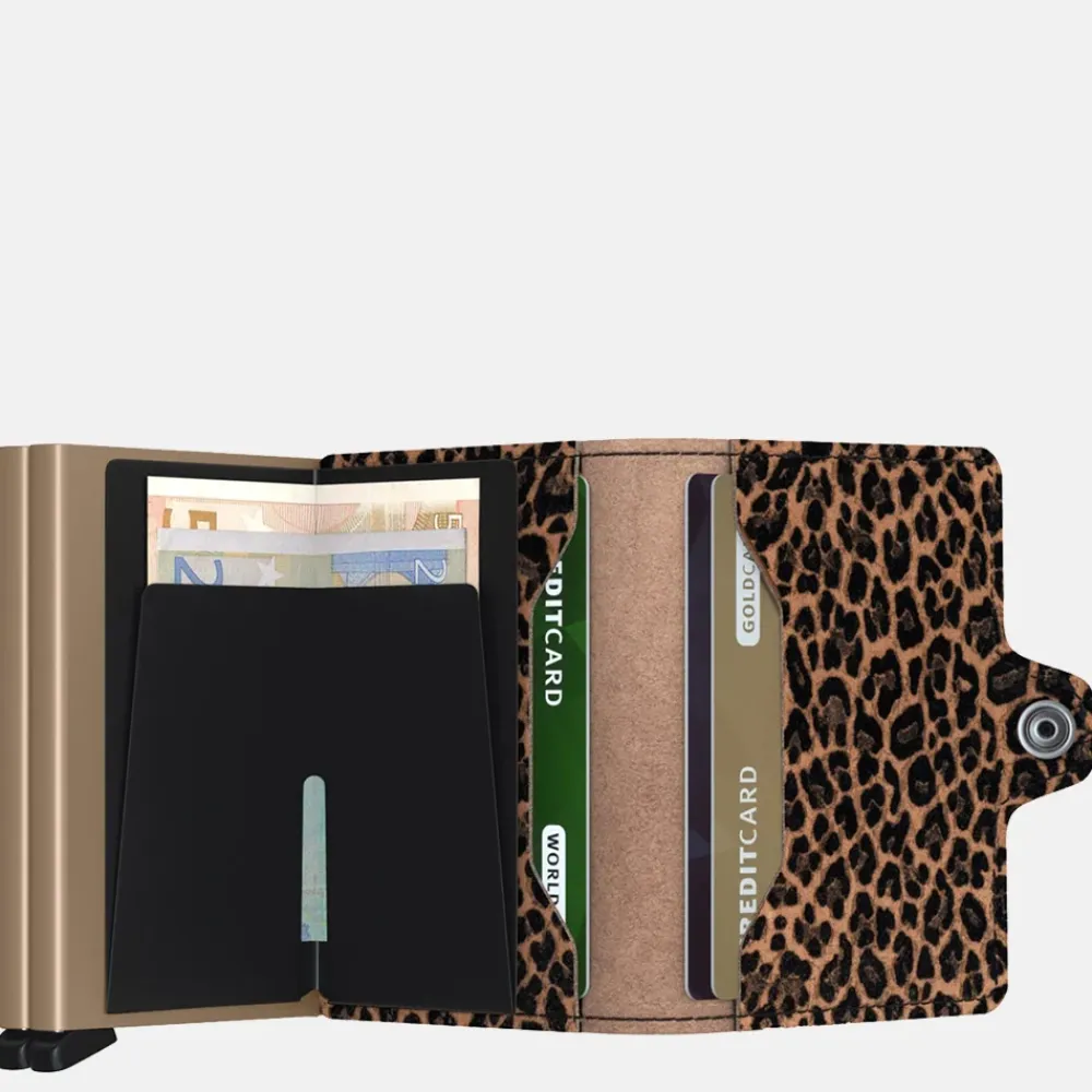 Pasjeshouders | Gepersonaliseerde Portemonnees^Secrid Twinwallet pasjeshouder leo beige