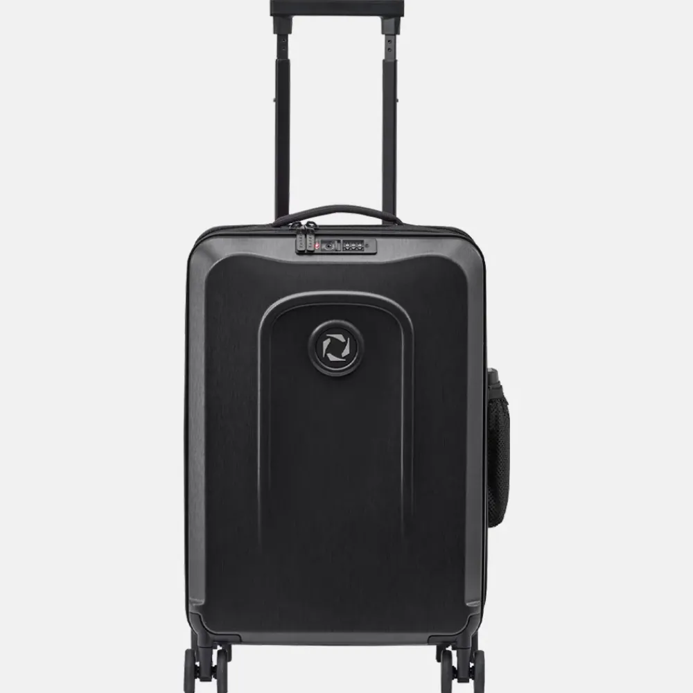 Handbagage Koffers^Senz Foldaway handbagage koffer opvouwbaar 55 cm pure black