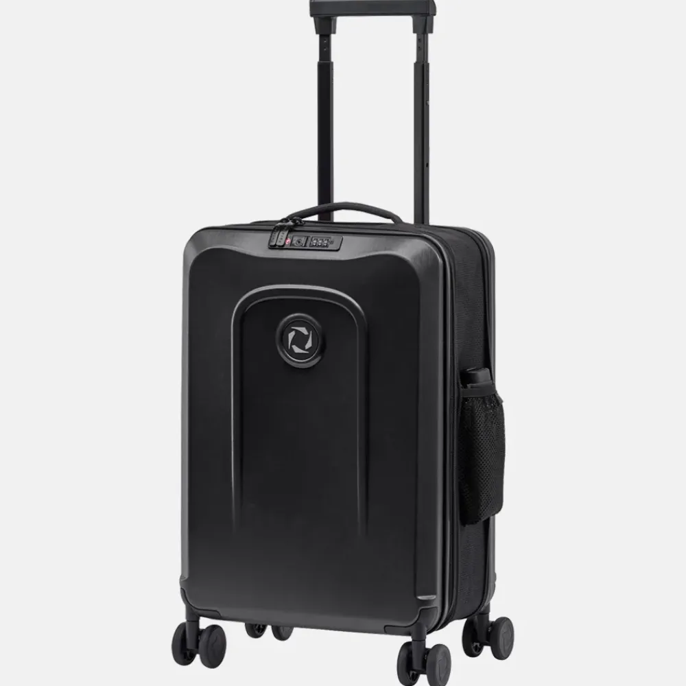 Handbagage Koffers^Senz Foldaway handbagage koffer opvouwbaar 55 cm pure black