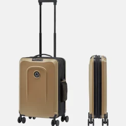 Handbagage Koffers^Senz Foldaway handbagage koffer opvouwbaar 55 cm champagne brown
