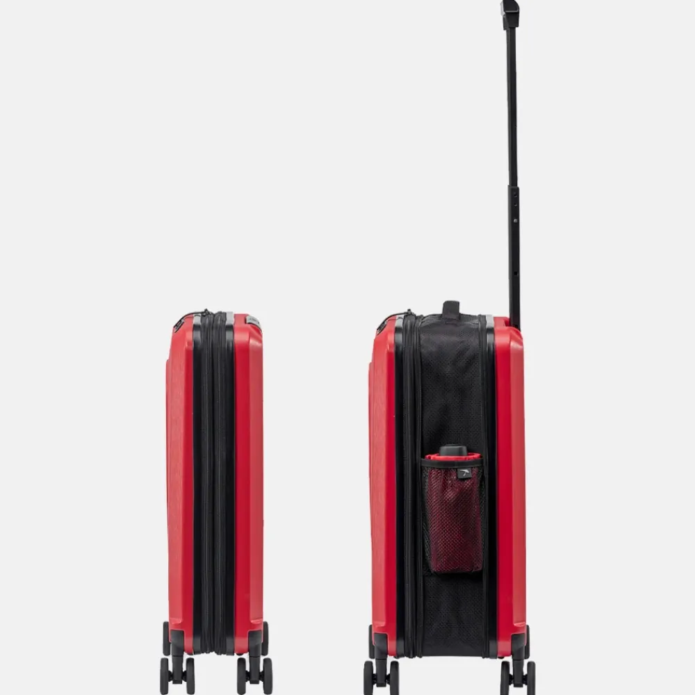 Handbagage Koffers^Senz Foldaway handbagage koffer opvouwbaar 55 cm passion red