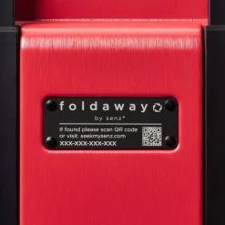 Handbagage Koffers^Senz Foldaway handbagage koffer opvouwbaar 55 cm passion red