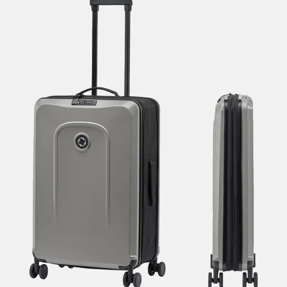 Reiskoffers^Senz Foldaway koffer opvouwbaar 66 cm silk grey