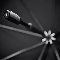 Paraplu'S^Senz Large stokparaplu pure black reflective