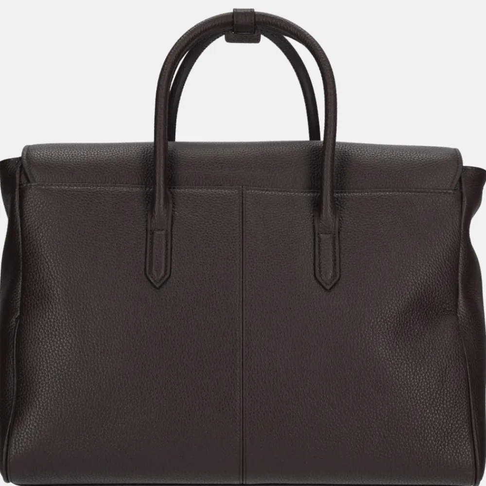 Handtassen^Smaak Amsterdam Barbra handtas XL dark chocolat
