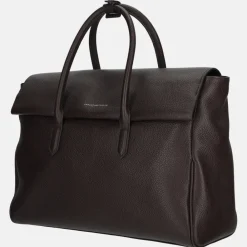Handtassen^Smaak Amsterdam Barbra handtas XL dark chocolat