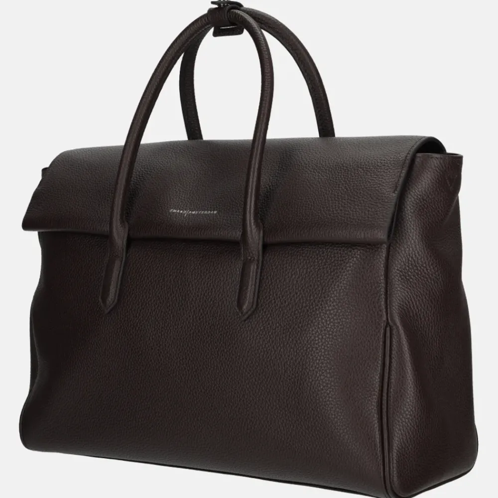 Handtassen^Smaak Amsterdam Barbra handtas XL dark chocolat
