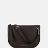 Schoudertassen^Smaak Amsterdam Silke crossbody tas dark chocolat