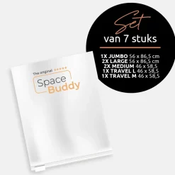 Inpakaccessoires^Spacebuddy 7-delig set incl travelbags inpakaccessoire