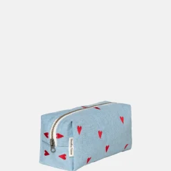 Toilettassen^Studio Noos Denim Hearts toilettas S denim