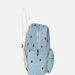 Kinderrugzakken | Kinderschooltassen^Studio Noos Denim Hearts kinderrugzak denim