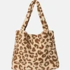 Luiertassen | Shoppers^Studio Noos Mom-Bag shopper teddy leopard ecru