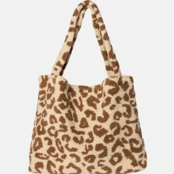 Luiertassen | Shoppers^Studio Noos Mom-Bag shopper teddy leopard ecru