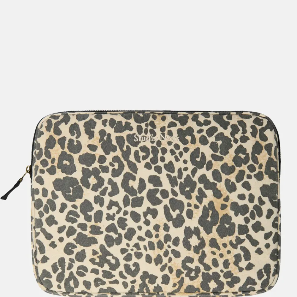 School Accessoires | Laptophoezen^Studio Noos Soft Cotton laptophoes 13 inch leopard